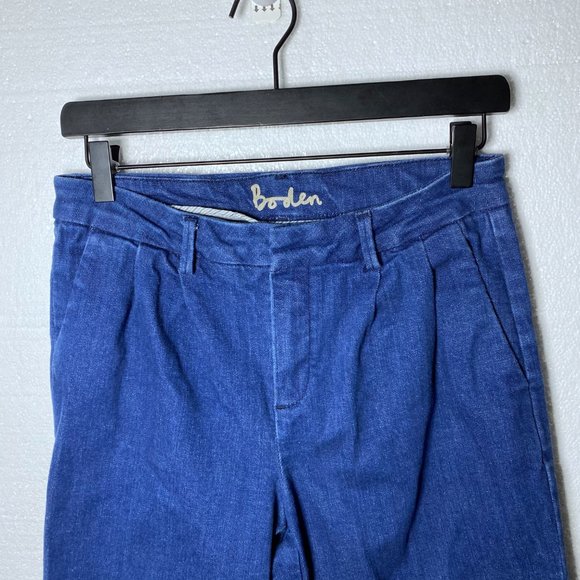 Boden Women's Size 6 R UK 10 R Dark Wash Baggy Wide Leg Jeans Denim Pockets - Picture 4 of 9